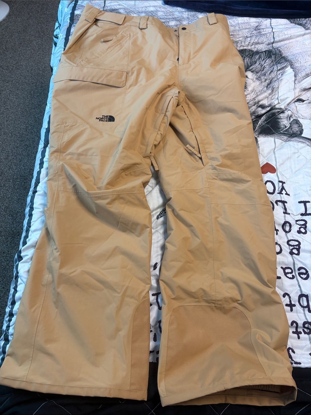 The North Face Tan Cargo Snow Pants